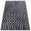 Blue Gold Dyed Echo Design Cowhide Rug (2 x 3m)