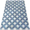 Blue White Dyed Arrow Design Cowhide Rug (2 x 3m)