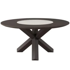 BOM-BOM Dining Table w/ Fully Flushed Turntable | Dia: 1.5M