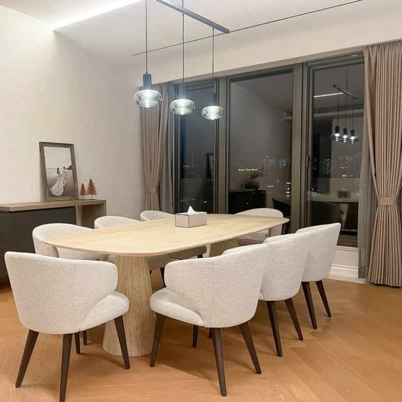 CON-CON Dining Table w/ joined leg base| 1.8M