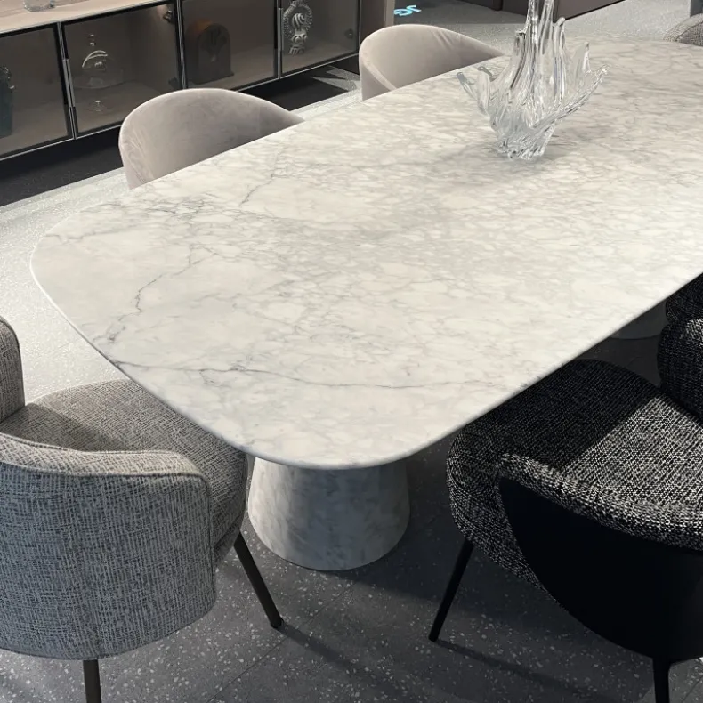 CON-CON Dining Table w/ Single Joined Base
