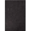 Dark Brown Small Square Design Cowhide Rug (3 x 2m)