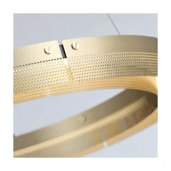 Golden Double Ring Pendant Ceiling Lamp | Dia 860 MM