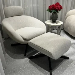 JOE-JOE Swivel Lounge Chair w/ Ottoman