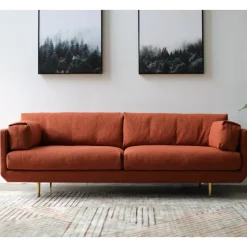 KEN-KEN Three Seater Sofa | Fabric