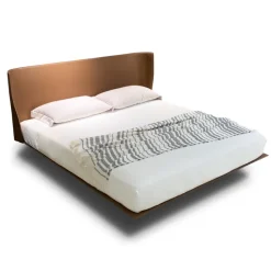 MIL-MIL Bed | Microfiber Saddle Leather