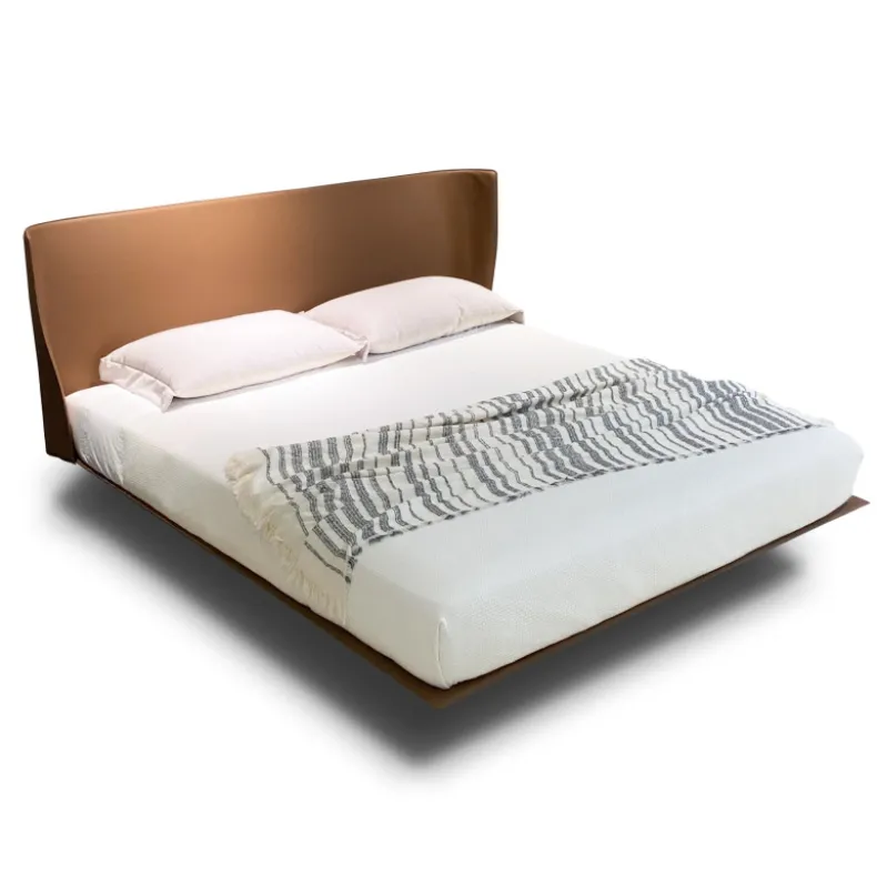 MIL-MIL Bed | Microfiber Saddle Leather