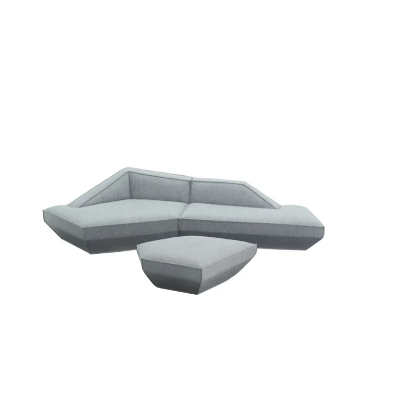 MOU-MOU Four Seater Corner Sofa w/ Ottoman| Fabric