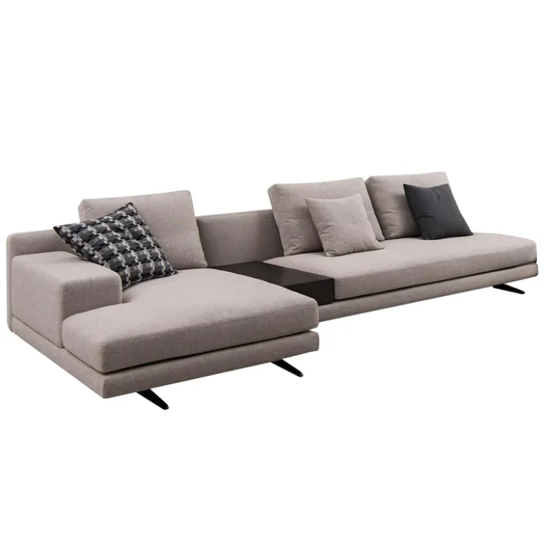 MS-MS Three Seater Corner Sofa With Wooden Box