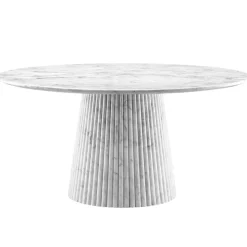 PAS-PAS Dining Table | Italian Carrara | Dia: 1.52M