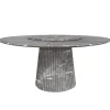 PAS-PAS Dining Table w/ Semi-Flushed Turntable | Dia: 1.6M | Milan Grey