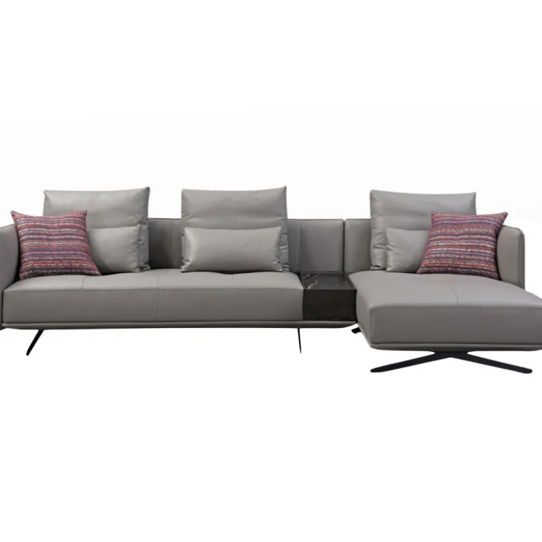 PAU-PAU Three Seater Corner Sofa | Leather