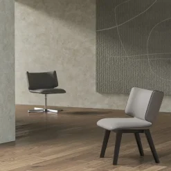 PIU-PIU Lounge Chair w/ Wooden Leg