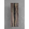 South American Solid Rainwood Slab w/ Grey Resin | 2.4M