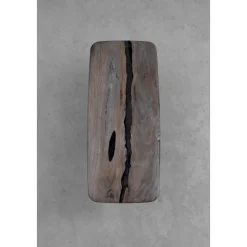 South American Solid Rainwood Slab w/ Grey Resin | 1.8M