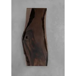 South American Solid Rainwood Slab w/ Cognac Resin | 2.3M