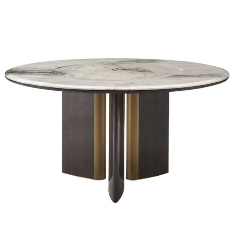 TRI-TRI Round Dining Table with Turntable | Dia: 1.5M