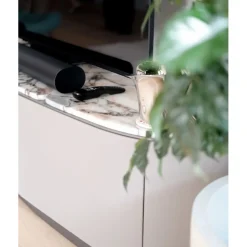 VED-VED TV Cabinet | Rose Gold Marble