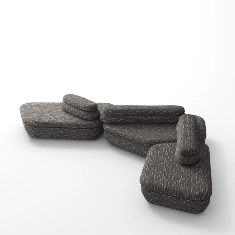 YAU-YAU Modular Sofa | Fabric | W: 3890 mm