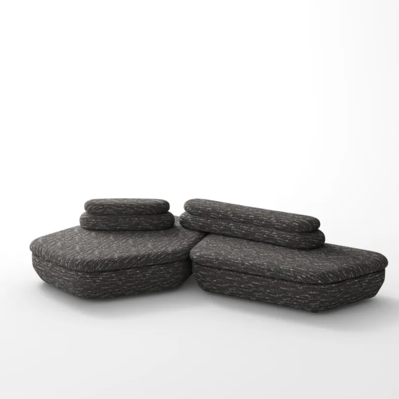YAU-YAU Three Seater Corner Sofa | Fabric | W: 2805 mm